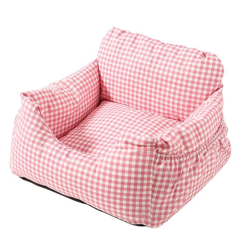 Luxury Pet Car Booster Seat – Safe, Comfortable & Waterproof Travel Bed for Small to Medium PetsPet Car CarrierBravo Pets