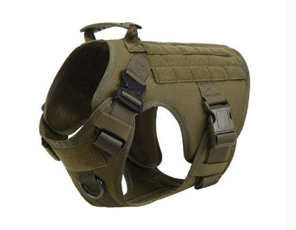 Military - Grade Tactical Dog Harness Vest – 1000D MOLLE Outdoor Vest for Working & Adventure DogsDog Tactical HarnessBravo Pets