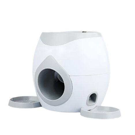 Automatic Tennis Ball Launcher with Treat Dispenser – Interactive Training & Exercise Tool for DogsDog ToyBravo Pets