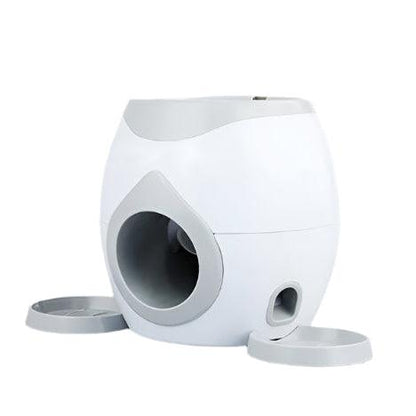 Automatic Tennis Ball Launcher with Treat Dispenser – Interactive Training & Exercise Tool for DogsDog ToyBravo Pets