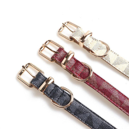 Elegant PU Leather Dog Collar – Adjustable & Fashionable Pet CollarDog CollarBravo Pets