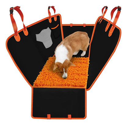 Dog Car Seat Cover with Snuffle MatPet Car Seat CoverBravo Pets