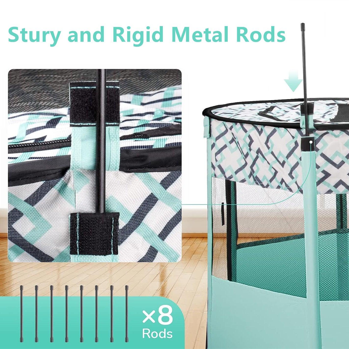 Portable Pet Playpen - Spacious Exercise Kennel TentPet EnclosureBravo Pets