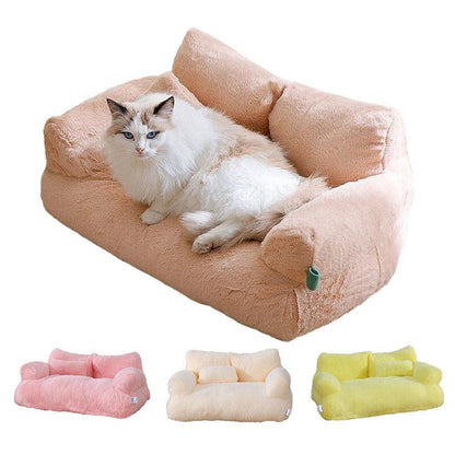 Luxurious Plush Sofa Bed for Cats and Small DogsCat BedBravo Pets