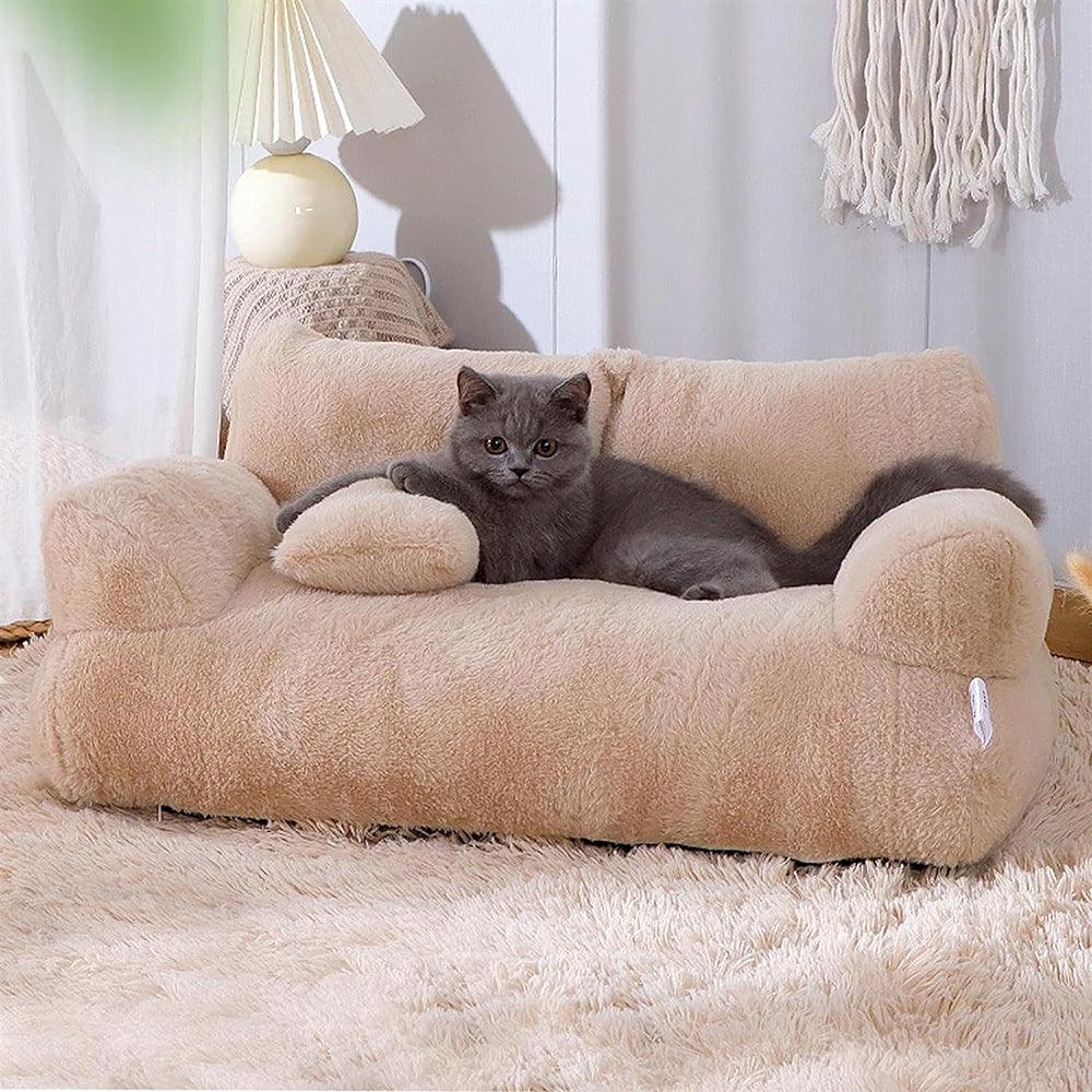 Luxurious Plush Sofa Bed for Cats and Small DogsCat BedBravo Pets