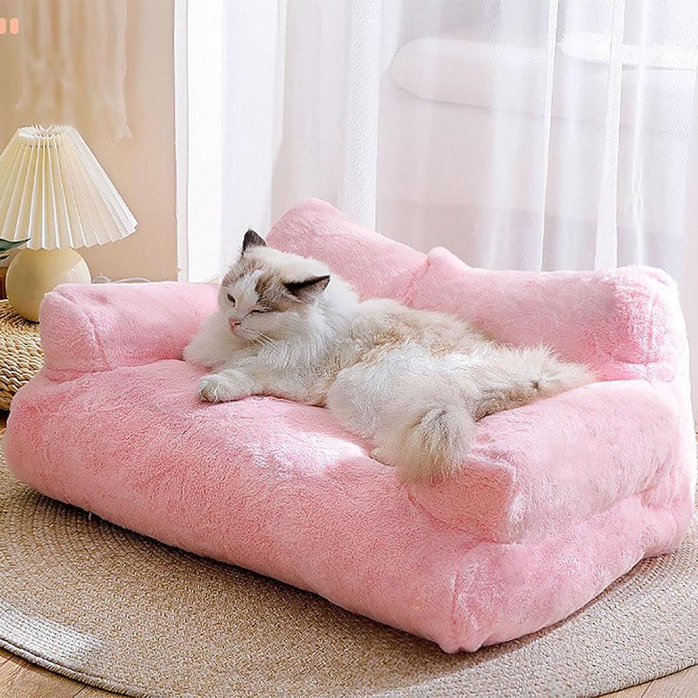 Luxurious Plush Sofa Bed for Cats and Small DogsCat BedBravo Pets