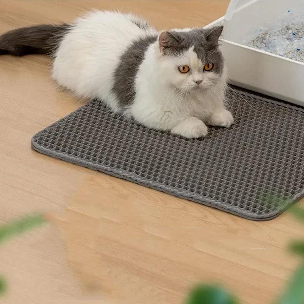 Double Layer Waterproof Cat Litter Mat Non - slip Washable Cat Sand MatCat Litter MatBravo Pets