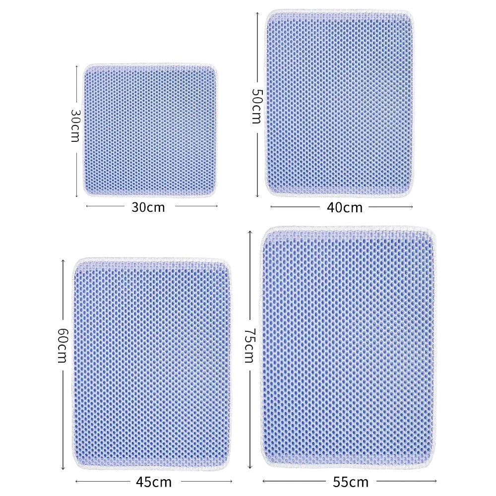 Double Layer Waterproof Cat Litter Mat Non - slip Washable Cat Sand MatCat Litter MatBravo Pets