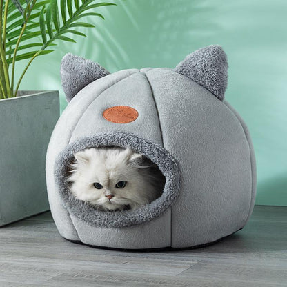 Deep Sleep Comfort In Winter Cat Cosy Cave NestCat BedBravo Pets