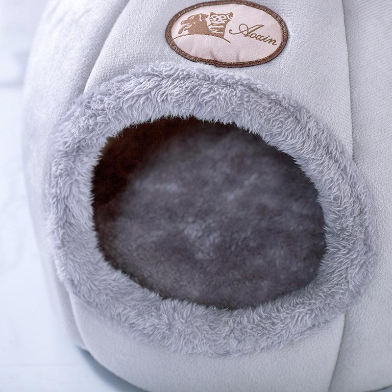 Deep Sleep Comfort In Winter Cat Cosy Cave NestCat BedBravo Pets