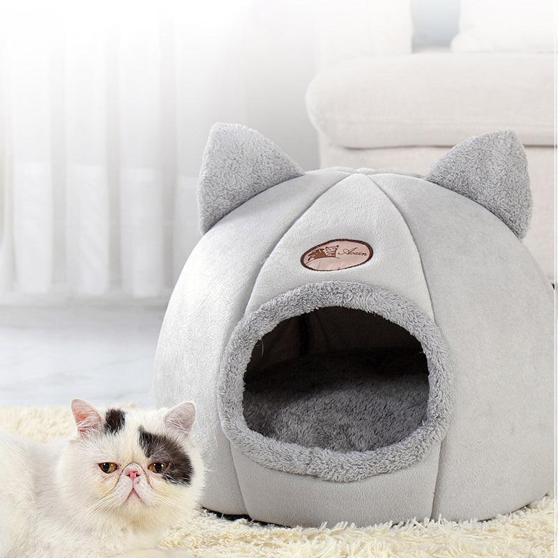 Deep Sleep Comfort In Winter Cat Cosy Cave NestCat BedBravo Pets