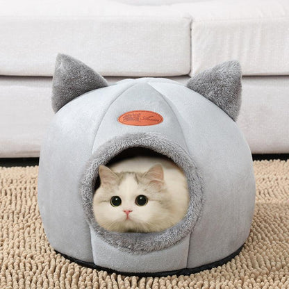 Deep Sleep Comfort In Winter Cat Cosy Cave NestCat BedBravo Pets