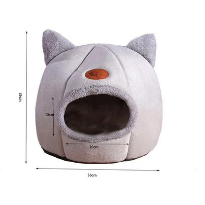 Deep Sleep Comfort In Winter Cat Cosy Cave NestCat BedBravo Pets