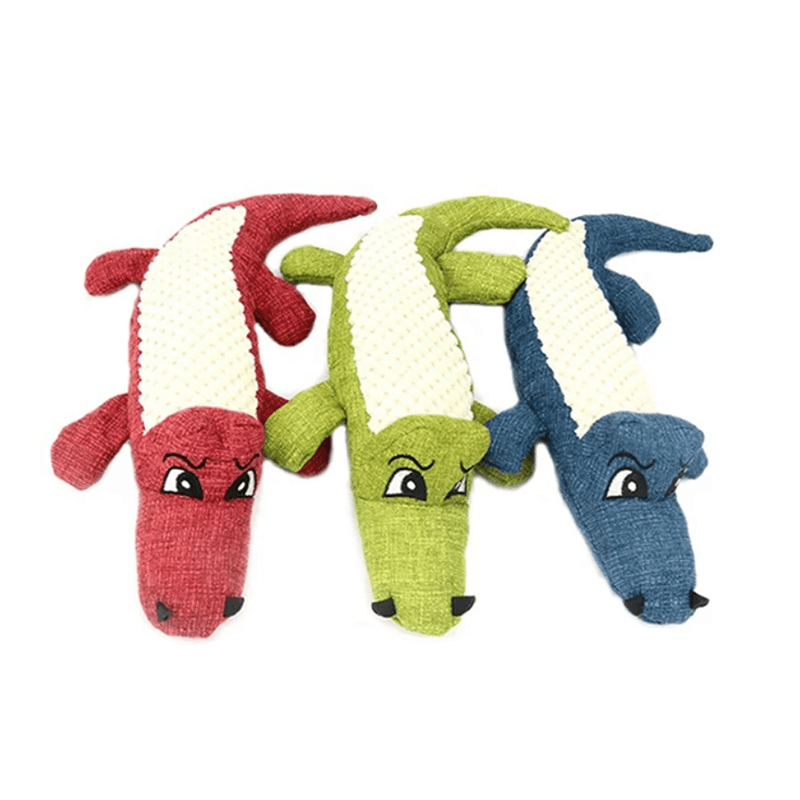Interactive Plush Alligator Chew Toy for DogsDog ToyBravo Pets