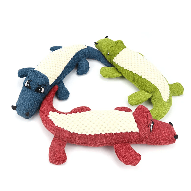 Interactive Plush Alligator Chew Toy for DogsDog ToyBravo Pets