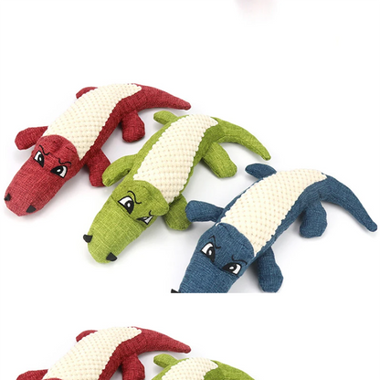 Interactive Plush Alligator Chew Toy for DogsDog ToyBravo Pets