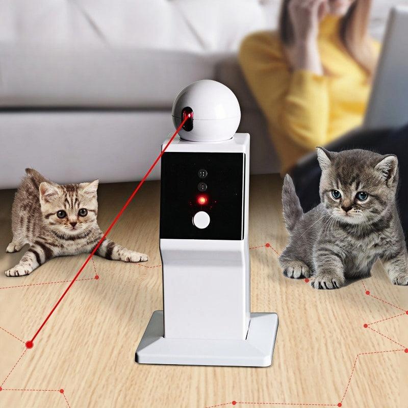 Interactive Cat Laser Toy Robot – Automatic 360° Rotating Laser for Cats & DogsCat ToyBravo Pets