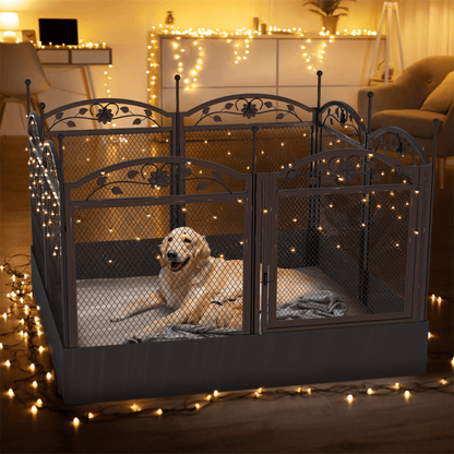 Detachable Dog Playpen Fence Puppy Kennel Cage with Waterproof Fertility PadPet EnclosureBravo Pets