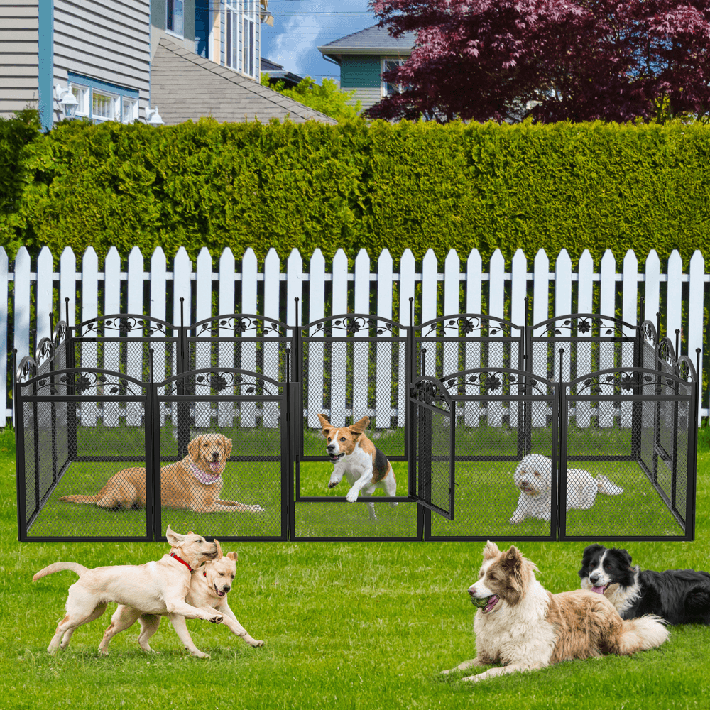 Detachable Dog Playpen Fence Puppy Kennel Cage with Waterproof Fertility PadPet EnclosureBravo Pets