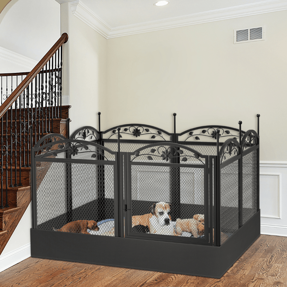 Detachable Dog Playpen Fence Puppy Kennel Cage with Waterproof Fertility PadPet EnclosureBravo Pets