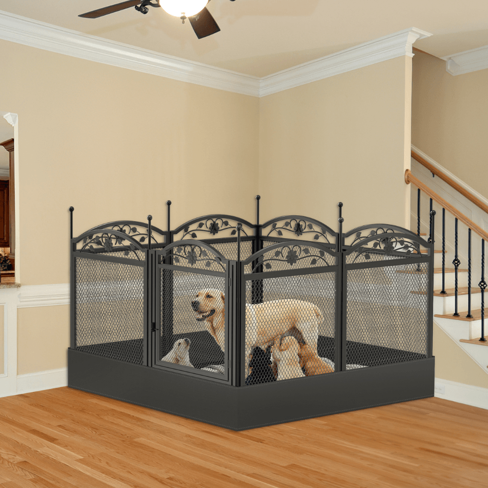 Detachable Dog Playpen Fence Puppy Kennel Cage with Waterproof Fertility PadPet EnclosureBravo Pets