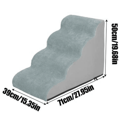 4 - Tier Foam Dog Steps Pet Stairs Ramp for Beds and CouchesPet StepsBravo Pets