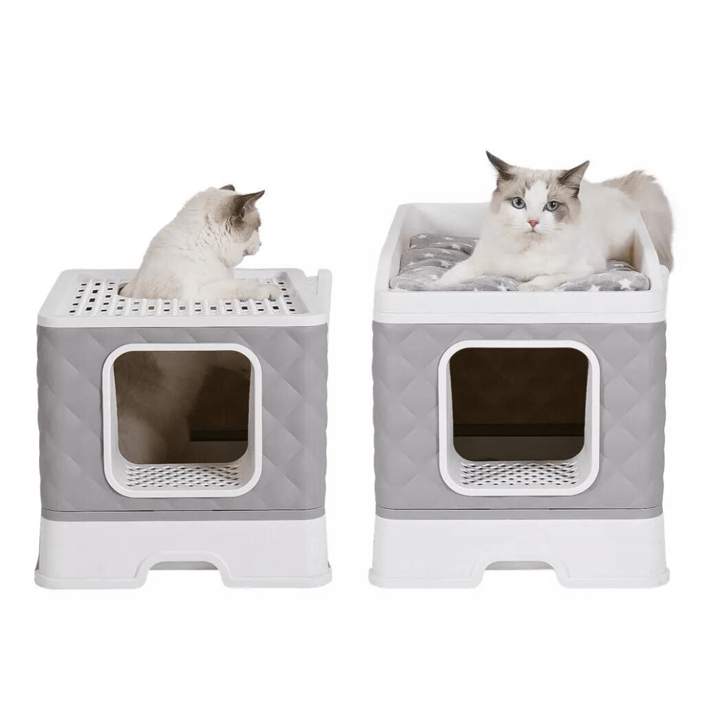 Detachable Top Cat Litter Box with Front Entry and Portable Scoop DrawerCat Litter BoxBravo Pets