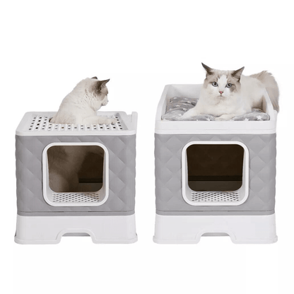 Detachable Top Cat Litter Box with Front Entry and Portable Scoop DrawerCat Litter BoxBravo Pets