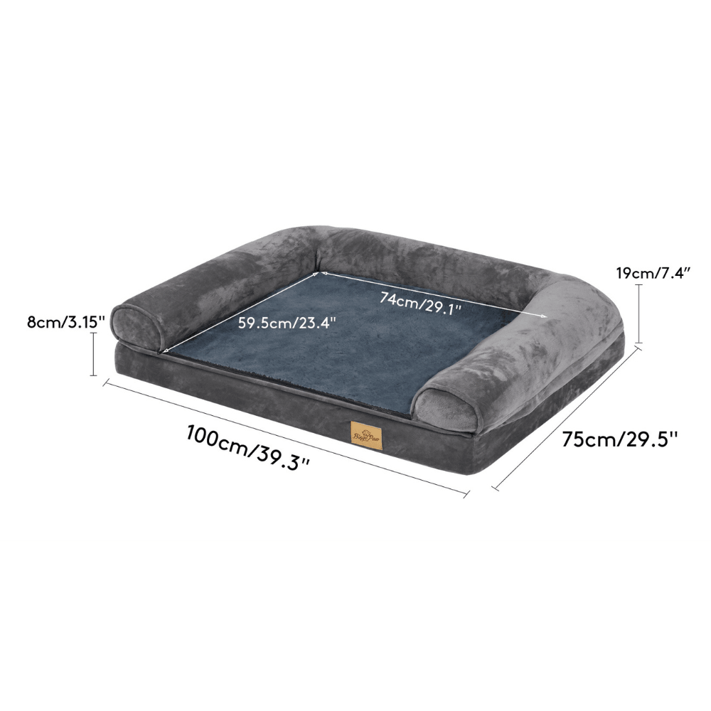 Extra Large Dog Bed with Waterproof Cover and BolsterDog BedBravo Pets