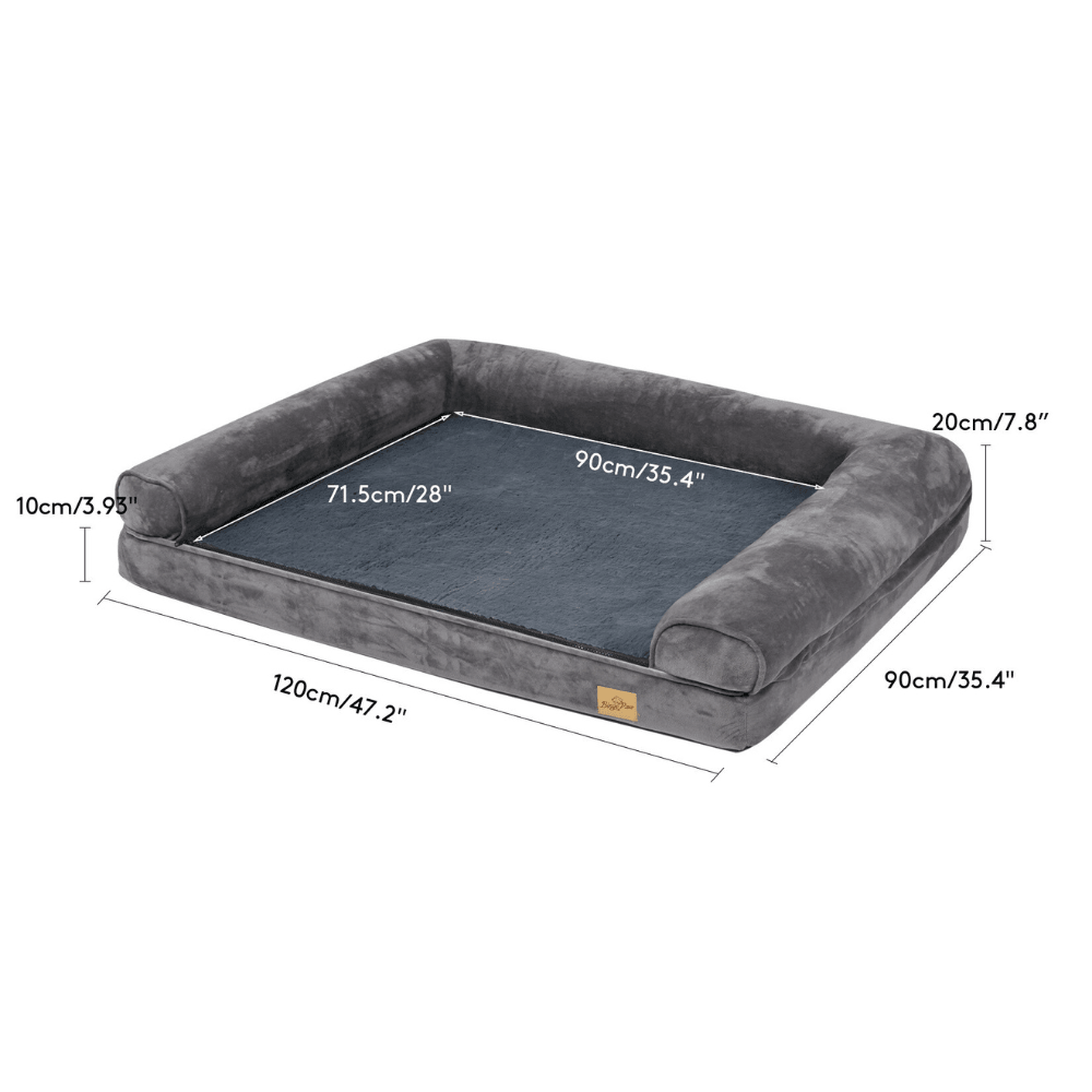 Extra Large Dog Bed with Waterproof Cover and BolsterDog BedBravo Pets