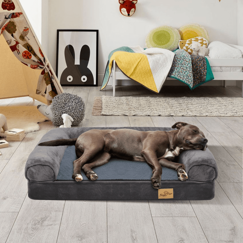 Extra Large Dog Bed with Waterproof Cover and BolsterDog BedBravo Pets