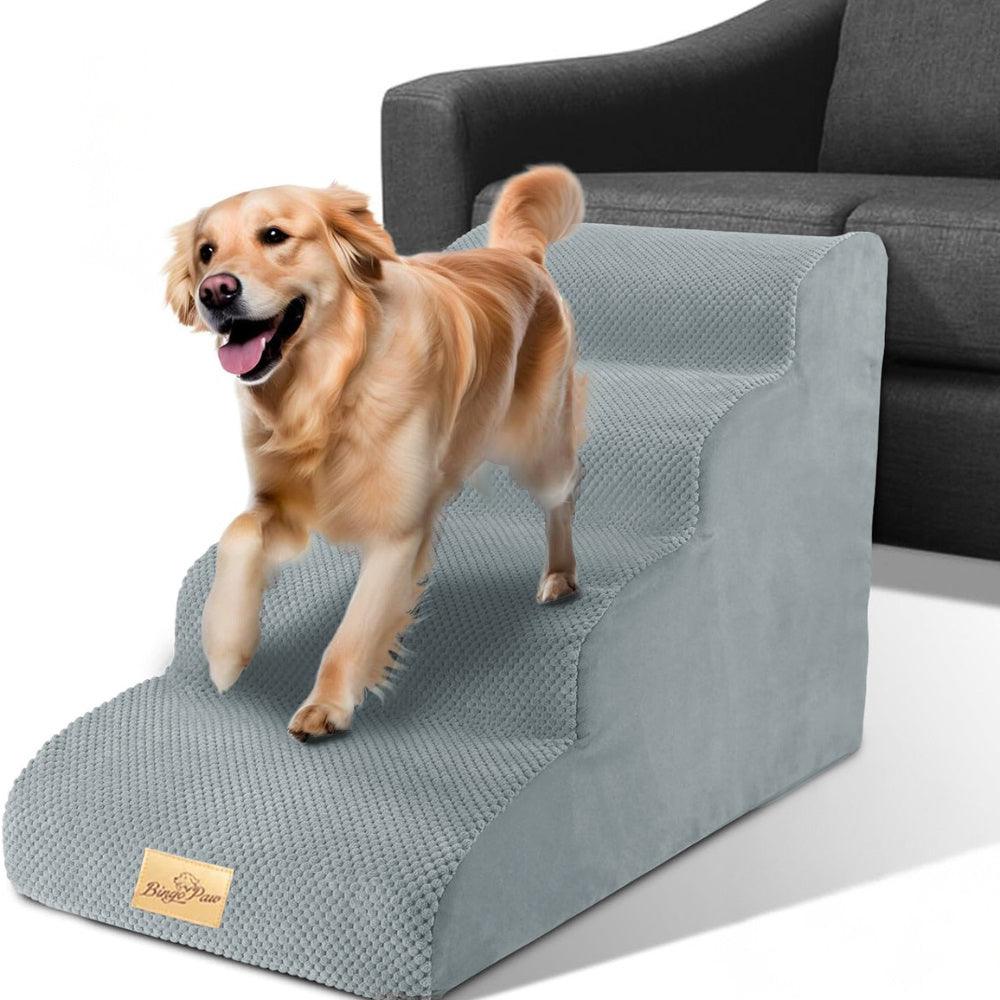 4 - Tier Foam Dog Steps Pet Stairs Ramp for Beds and CouchesPet StepsBravo Pets