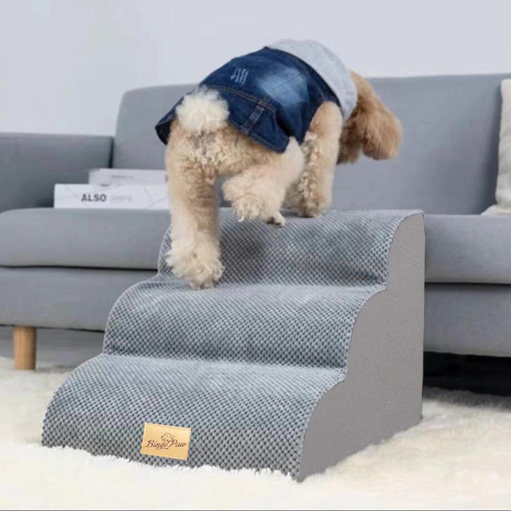4 - Tier Foam Dog Steps Pet Stairs Ramp for Beds and CouchesPet StepsBravo Pets