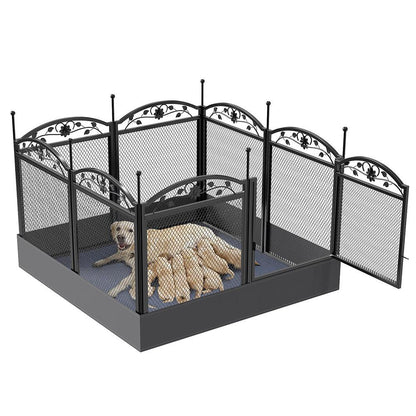 Detachable Dog Playpen Fence Puppy Kennel Cage with Waterproof Fertility PadPet EnclosureBravo Pets