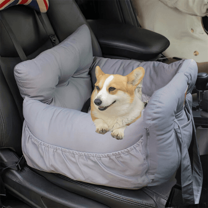 Dog Car Seat with Safety Belt Pet Booster Nest CushionPet Car CarrierBravo Pets