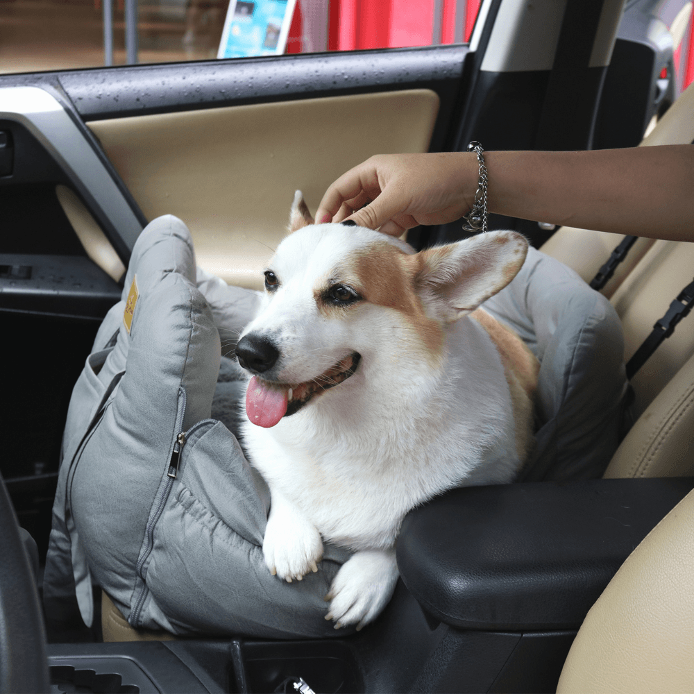 Dog Car Seat with Safety Belt Pet Booster Nest CushionPet Car CarrierBravo Pets