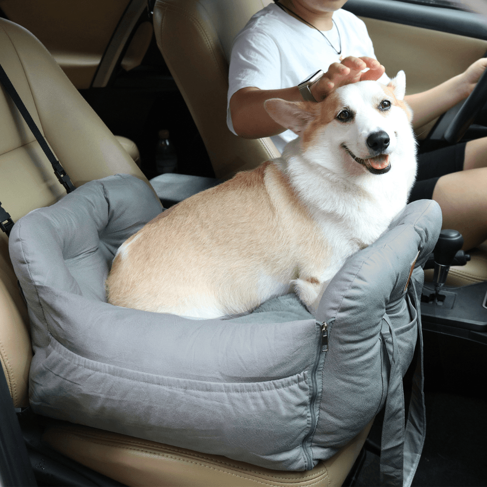Dog Car Seat with Safety Belt Pet Booster Nest CushionPet Car CarrierBravo Pets