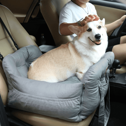 Dog Car Seat with Safety Belt Pet Booster Nest CushionPet Car CarrierBravo Pets