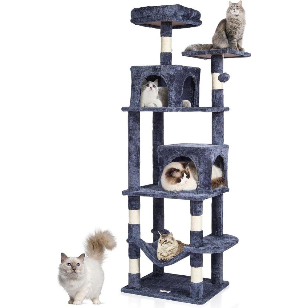 Cat Tower with Two Cat Condos Sisal Scratching PostCat TowerBravo Pets