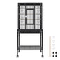 Premium Standing Bird Cage with Rolling Stand Durable Carbon Steel DesignBird CageBravo Pets