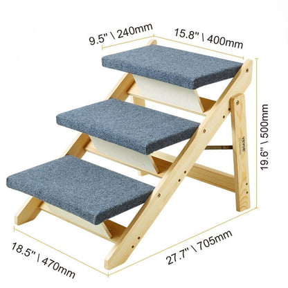 2 in 1 Foldable Pet Steps Ramp for Small to Large DogsPet StepsBravo Pets