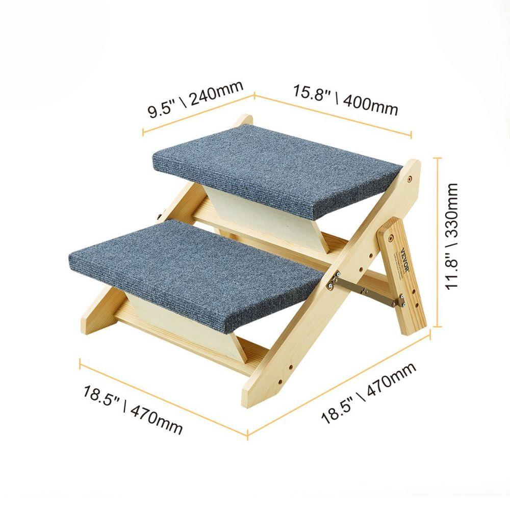 2 in 1 Foldable Pet Steps Ramp for Small to Large DogsPet StepsBravo Pets