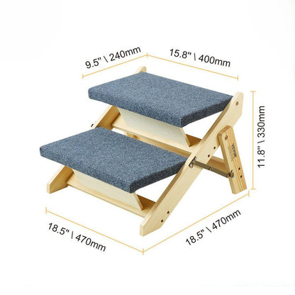 2 in 1 Foldable Pet Steps Ramp for Small to Large DogsPet StepsBravo Pets