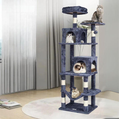 Cat Tower with Two Cat Condos Sisal Scratching PostCat TowerBravo Pets