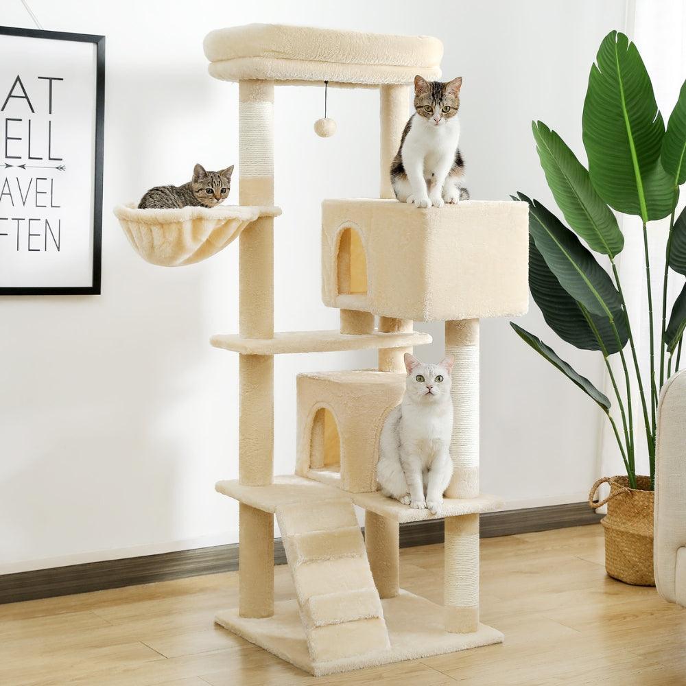Large Cat Tree Double Condos Tower Sisal Scratching PostsCat TowerBravo Pets