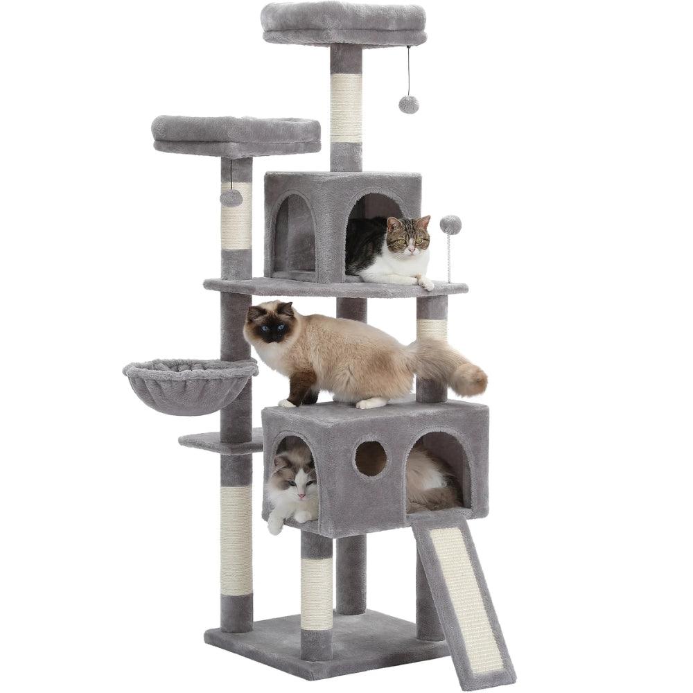 Large Cat Tree Double Condos Tower Sisal Scratching PostsCat TowerBravo Pets