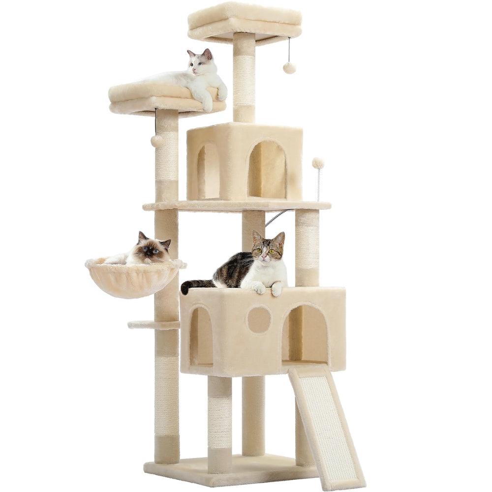Large Cat Tree Double Condos Tower Sisal Scratching PostsCat TowerBravo Pets
