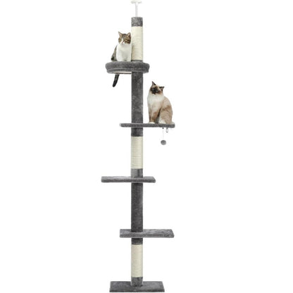 Cat Tree Condo Scratching Post Floor to CeilingCat TowerBravo Pets