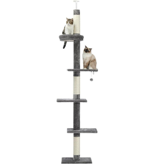 Cat Tree Condo Scratching Post Floor to CeilingCat TowerBravo Pets