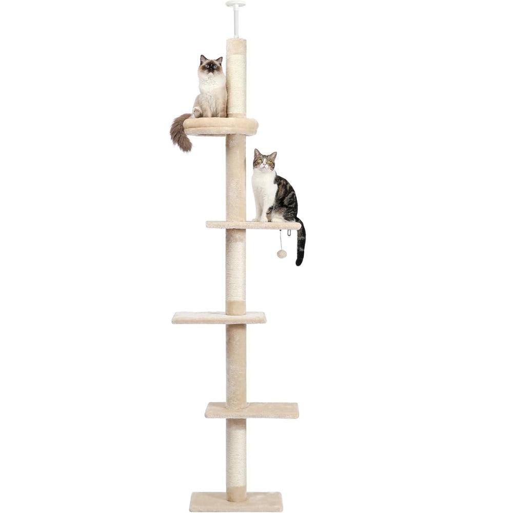 Cat Tree Condo Scratching Post Floor to CeilingCat TowerBravo Pets